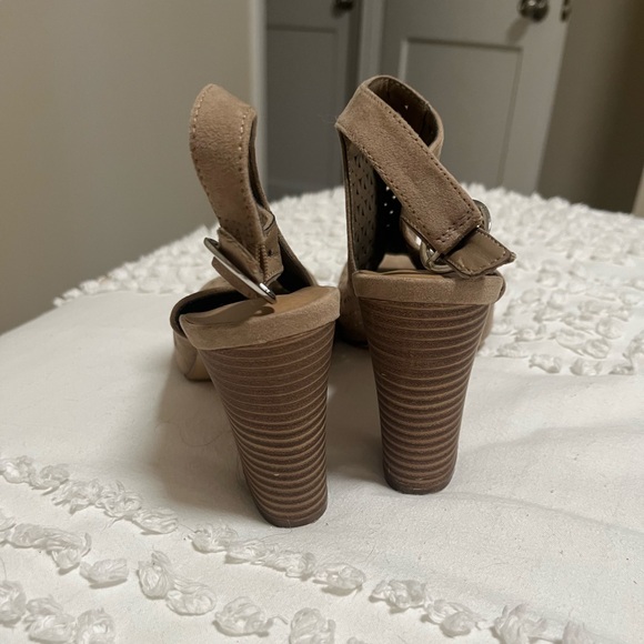 Madden Girl Bloom Peeptoe Block Heel Booties - Picture 3 of 5